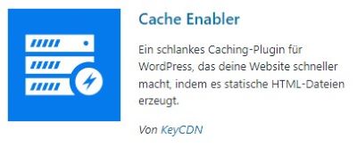 Plugin-Empfehlung: Cache Enabler - Ein Plugin für WordPress, das deine Website schneller macht